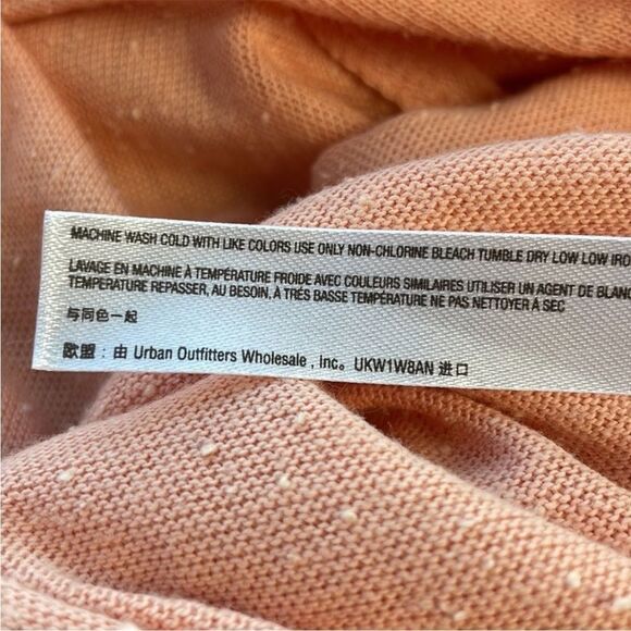 UO Out From Under Callie Rose Draped Textured Surplice Long Sleeve Shirt. Size M - Picture 12 of 15